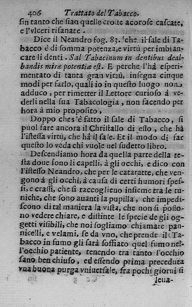 Il tabacco opera di d. Benedetto Stella da Ciuita Castellana M.D.S.B. nella quale si tratta dell'origine, historia, coltura, preparatione, qualità, natura, virtù & vso in fumo, in polvere, in foglia, in lambitiuo, et in medicina della pianta volgarmente detta tabacco ...