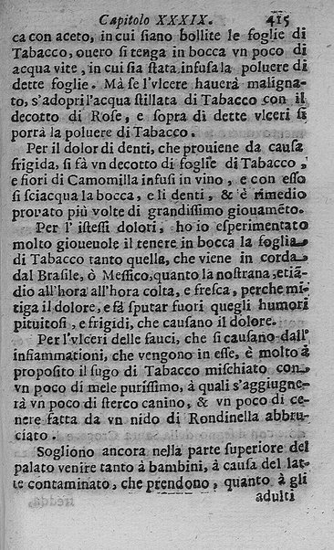Il tabacco opera di d. Benedetto Stella da Ciuita Castellana M.D.S.B. nella quale si tratta dell'origine, historia, coltura, preparatione, qualità, natura, virtù & vso in fumo, in polvere, in foglia, in lambitiuo, et in medicina della pianta volgarmente detta tabacco ...