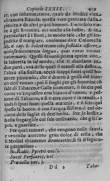 Il tabacco opera di d. Benedetto Stella da Ciuita Castellana M.D.S.B. nella quale si tratta dell'origine, historia, coltura, preparatione, qualità, natura, virtù & vso in fumo, in polvere, in foglia, in lambitiuo, et in medicina della pianta volgarmente detta tabacco ...