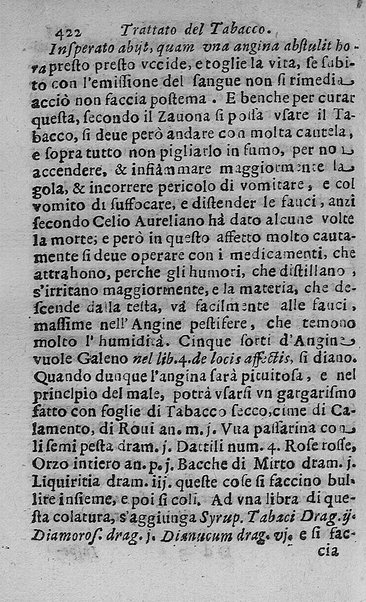 Il tabacco opera di d. Benedetto Stella da Ciuita Castellana M.D.S.B. nella quale si tratta dell'origine, historia, coltura, preparatione, qualità, natura, virtù & vso in fumo, in polvere, in foglia, in lambitiuo, et in medicina della pianta volgarmente detta tabacco ...