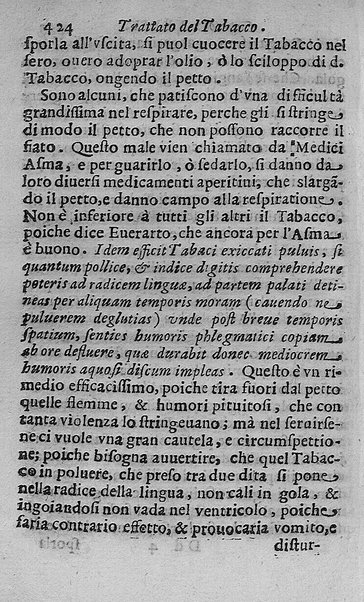 Il tabacco opera di d. Benedetto Stella da Ciuita Castellana M.D.S.B. nella quale si tratta dell'origine, historia, coltura, preparatione, qualità, natura, virtù & vso in fumo, in polvere, in foglia, in lambitiuo, et in medicina della pianta volgarmente detta tabacco ...