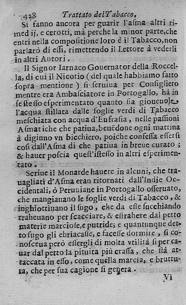 Il tabacco opera di d. Benedetto Stella da Ciuita Castellana M.D.S.B. nella quale si tratta dell'origine, historia, coltura, preparatione, qualità, natura, virtù & vso in fumo, in polvere, in foglia, in lambitiuo, et in medicina della pianta volgarmente detta tabacco ...