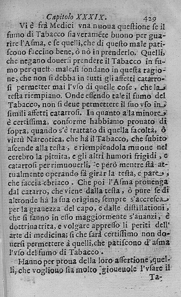 Il tabacco opera di d. Benedetto Stella da Ciuita Castellana M.D.S.B. nella quale si tratta dell'origine, historia, coltura, preparatione, qualità, natura, virtù & vso in fumo, in polvere, in foglia, in lambitiuo, et in medicina della pianta volgarmente detta tabacco ...