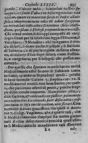 Il tabacco opera di d. Benedetto Stella da Ciuita Castellana M.D.S.B. nella quale si tratta dell'origine, historia, coltura, preparatione, qualità, natura, virtù & vso in fumo, in polvere, in foglia, in lambitiuo, et in medicina della pianta volgarmente detta tabacco ...