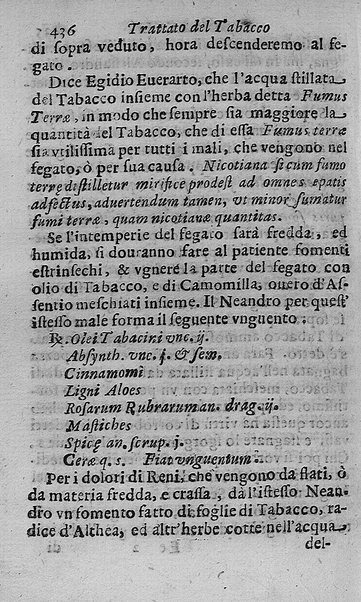 Il tabacco opera di d. Benedetto Stella da Ciuita Castellana M.D.S.B. nella quale si tratta dell'origine, historia, coltura, preparatione, qualità, natura, virtù & vso in fumo, in polvere, in foglia, in lambitiuo, et in medicina della pianta volgarmente detta tabacco ...
