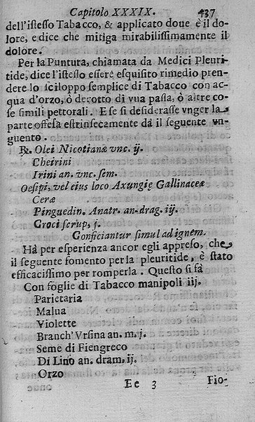 Il tabacco opera di d. Benedetto Stella da Ciuita Castellana M.D.S.B. nella quale si tratta dell'origine, historia, coltura, preparatione, qualità, natura, virtù & vso in fumo, in polvere, in foglia, in lambitiuo, et in medicina della pianta volgarmente detta tabacco ...