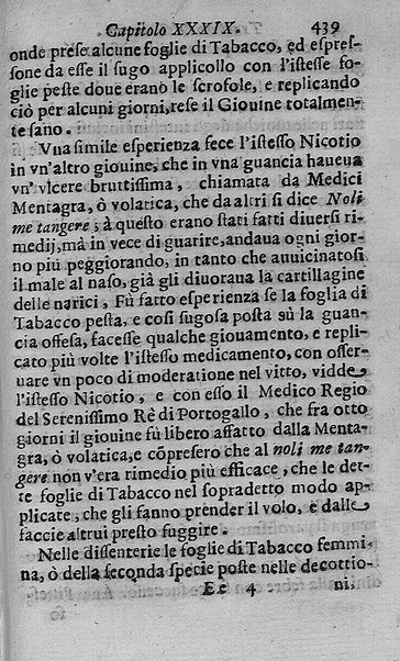 Il tabacco opera di d. Benedetto Stella da Ciuita Castellana M.D.S.B. nella quale si tratta dell'origine, historia, coltura, preparatione, qualità, natura, virtù & vso in fumo, in polvere, in foglia, in lambitiuo, et in medicina della pianta volgarmente detta tabacco ...