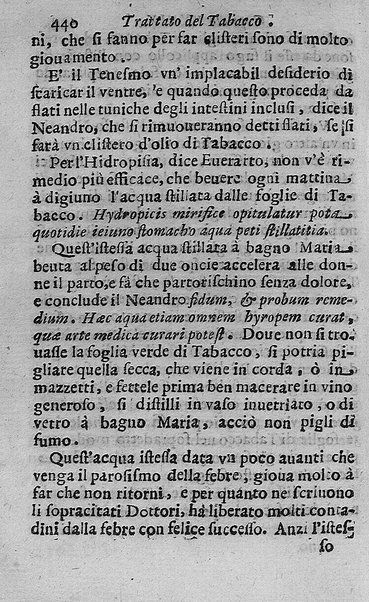 Il tabacco opera di d. Benedetto Stella da Ciuita Castellana M.D.S.B. nella quale si tratta dell'origine, historia, coltura, preparatione, qualità, natura, virtù & vso in fumo, in polvere, in foglia, in lambitiuo, et in medicina della pianta volgarmente detta tabacco ...