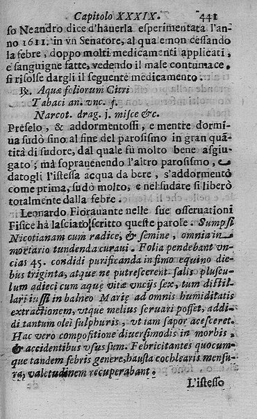 Il tabacco opera di d. Benedetto Stella da Ciuita Castellana M.D.S.B. nella quale si tratta dell'origine, historia, coltura, preparatione, qualità, natura, virtù & vso in fumo, in polvere, in foglia, in lambitiuo, et in medicina della pianta volgarmente detta tabacco ...