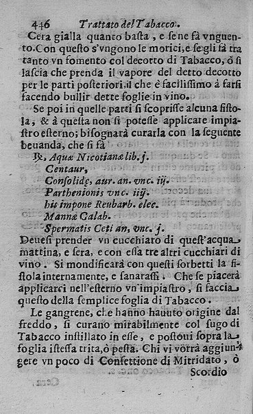 Il tabacco opera di d. Benedetto Stella da Ciuita Castellana M.D.S.B. nella quale si tratta dell'origine, historia, coltura, preparatione, qualità, natura, virtù & vso in fumo, in polvere, in foglia, in lambitiuo, et in medicina della pianta volgarmente detta tabacco ...
