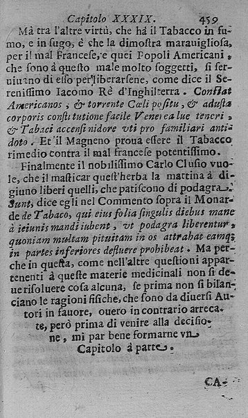 Il tabacco opera di d. Benedetto Stella da Ciuita Castellana M.D.S.B. nella quale si tratta dell'origine, historia, coltura, preparatione, qualità, natura, virtù & vso in fumo, in polvere, in foglia, in lambitiuo, et in medicina della pianta volgarmente detta tabacco ...