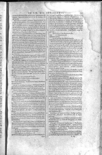 Strabōnos Geōgraphikōn bibloi 17. Strabonis Rerum geographicarum libri 17. Isaacus Casaubonus recensuit, summoque studio & diligentia, ope etiam veterum codicum, emendauit, ac commentariis illustrauit. Accessit & tabula orbis totius descriptionem complectens. Adiecta est etiam Guilielmi Xylandri Augustani Latina versio, cum necessariis indicibus