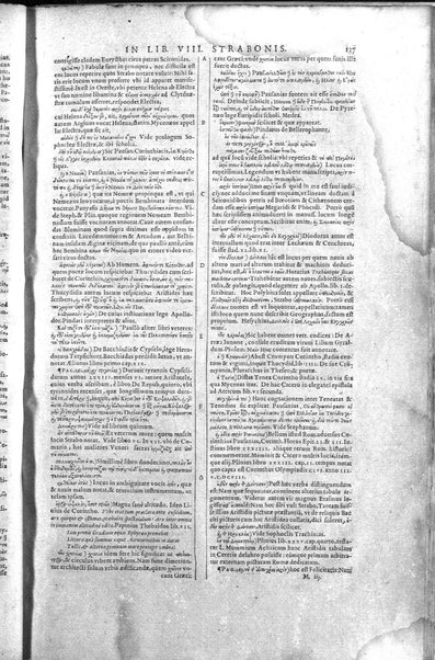 Strabōnos Geōgraphikōn bibloi 17. Strabonis Rerum geographicarum libri 17. Isaacus Casaubonus recensuit, summoque studio & diligentia, ope etiam veterum codicum, emendauit, ac commentariis illustrauit. Accessit & tabula orbis totius descriptionem complectens. Adiecta est etiam Guilielmi Xylandri Augustani Latina versio, cum necessariis indicibus