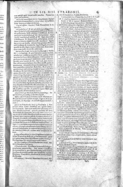 Strabōnos Geōgraphikōn bibloi 17. Strabonis Rerum geographicarum libri 17. Isaacus Casaubonus recensuit, summoque studio & diligentia, ope etiam veterum codicum, emendauit, ac commentariis illustrauit. Accessit & tabula orbis totius descriptionem complectens. Adiecta est etiam Guilielmi Xylandri Augustani Latina versio, cum necessariis indicibus