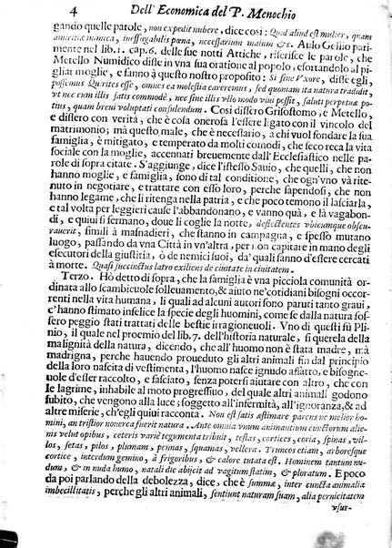 Economica christiana composta dal padre Gio. Stefano Menochio della Compagnia di Giesu', nella quale con le autorita' della Sacra Scrittura, e de' Santi Padri, con le ragioni naturali, historie & ammaestramenti morali de' scrittori profani, s'insegna il modo di ben regolare, e gouernare la propria casa. All'eminentissimo, e reuerendissimo prencipe Francesco Maria Brancaccio