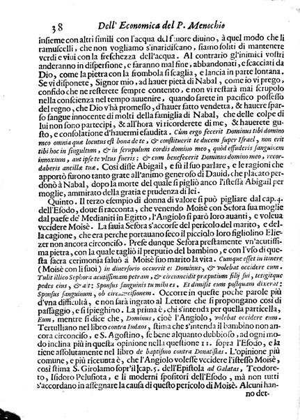 Economica christiana composta dal padre Gio. Stefano Menochio della Compagnia di Giesu', nella quale con le autorita' della Sacra Scrittura, e de' Santi Padri, con le ragioni naturali, historie & ammaestramenti morali de' scrittori profani, s'insegna il modo di ben regolare, e gouernare la propria casa. All'eminentissimo, e reuerendissimo prencipe Francesco Maria Brancaccio