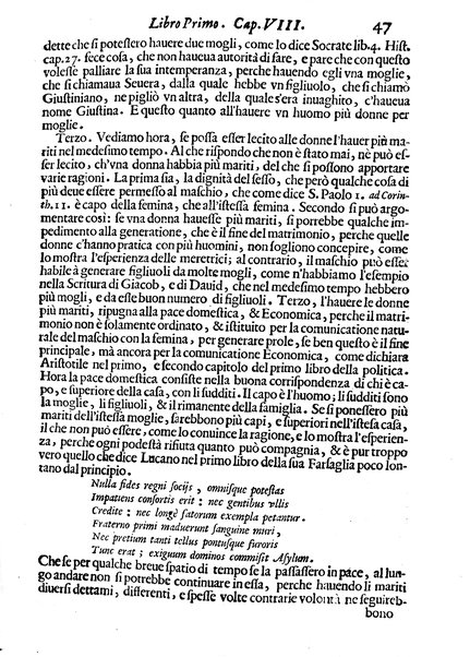 Economica christiana composta dal padre Gio. Stefano Menochio della Compagnia di Giesu', nella quale con le autorita' della Sacra Scrittura, e de' Santi Padri, con le ragioni naturali, historie & ammaestramenti morali de' scrittori profani, s'insegna il modo di ben regolare, e gouernare la propria casa. All'eminentissimo, e reuerendissimo prencipe Francesco Maria Brancaccio