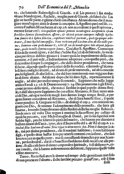 Economica christiana composta dal padre Gio. Stefano Menochio della Compagnia di Giesu', nella quale con le autorita' della Sacra Scrittura, e de' Santi Padri, con le ragioni naturali, historie & ammaestramenti morali de' scrittori profani, s'insegna il modo di ben regolare, e gouernare la propria casa. All'eminentissimo, e reuerendissimo prencipe Francesco Maria Brancaccio