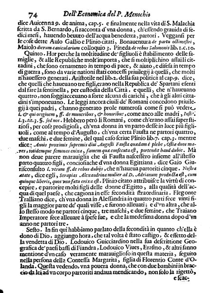 Economica christiana composta dal padre Gio. Stefano Menochio della Compagnia di Giesu', nella quale con le autorita' della Sacra Scrittura, e de' Santi Padri, con le ragioni naturali, historie & ammaestramenti morali de' scrittori profani, s'insegna il modo di ben regolare, e gouernare la propria casa. All'eminentissimo, e reuerendissimo prencipe Francesco Maria Brancaccio