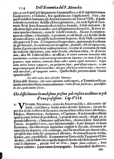 Economica christiana composta dal padre Gio. Stefano Menochio della Compagnia di Giesu', nella quale con le autorita' della Sacra Scrittura, e de' Santi Padri, con le ragioni naturali, historie & ammaestramenti morali de' scrittori profani, s'insegna il modo di ben regolare, e gouernare la propria casa. All'eminentissimo, e reuerendissimo prencipe Francesco Maria Brancaccio