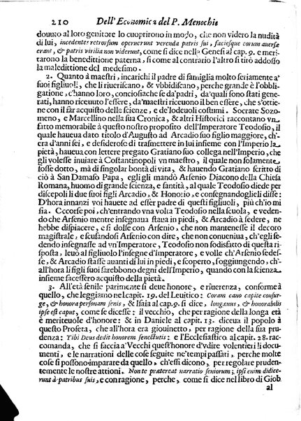 Economica christiana composta dal padre Gio. Stefano Menochio della Compagnia di Giesu', nella quale con le autorita' della Sacra Scrittura, e de' Santi Padri, con le ragioni naturali, historie & ammaestramenti morali de' scrittori profani, s'insegna il modo di ben regolare, e gouernare la propria casa. All'eminentissimo, e reuerendissimo prencipe Francesco Maria Brancaccio