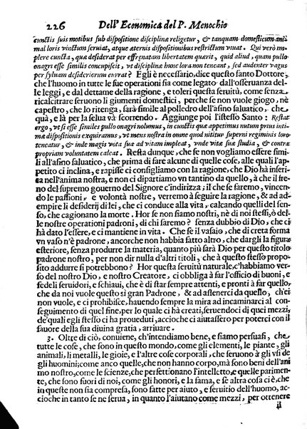 Economica christiana composta dal padre Gio. Stefano Menochio della Compagnia di Giesu', nella quale con le autorita' della Sacra Scrittura, e de' Santi Padri, con le ragioni naturali, historie & ammaestramenti morali de' scrittori profani, s'insegna il modo di ben regolare, e gouernare la propria casa. All'eminentissimo, e reuerendissimo prencipe Francesco Maria Brancaccio