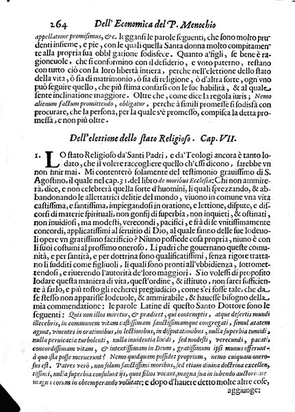 Economica christiana composta dal padre Gio. Stefano Menochio della Compagnia di Giesu', nella quale con le autorita' della Sacra Scrittura, e de' Santi Padri, con le ragioni naturali, historie & ammaestramenti morali de' scrittori profani, s'insegna il modo di ben regolare, e gouernare la propria casa. All'eminentissimo, e reuerendissimo prencipe Francesco Maria Brancaccio