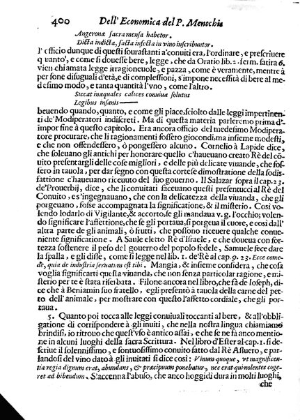 Economica christiana composta dal padre Gio. Stefano Menochio della Compagnia di Giesu', nella quale con le autorita' della Sacra Scrittura, e de' Santi Padri, con le ragioni naturali, historie & ammaestramenti morali de' scrittori profani, s'insegna il modo di ben regolare, e gouernare la propria casa. All'eminentissimo, e reuerendissimo prencipe Francesco Maria Brancaccio