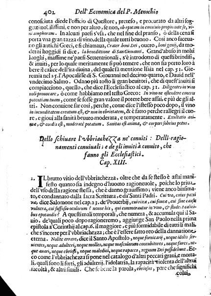 Economica christiana composta dal padre Gio. Stefano Menochio della Compagnia di Giesu', nella quale con le autorita' della Sacra Scrittura, e de' Santi Padri, con le ragioni naturali, historie & ammaestramenti morali de' scrittori profani, s'insegna il modo di ben regolare, e gouernare la propria casa. All'eminentissimo, e reuerendissimo prencipe Francesco Maria Brancaccio