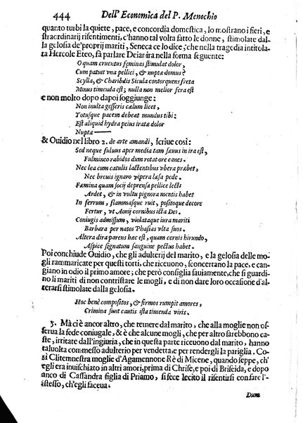 Economica christiana composta dal padre Gio. Stefano Menochio della Compagnia di Giesu', nella quale con le autorita' della Sacra Scrittura, e de' Santi Padri, con le ragioni naturali, historie & ammaestramenti morali de' scrittori profani, s'insegna il modo di ben regolare, e gouernare la propria casa. All'eminentissimo, e reuerendissimo prencipe Francesco Maria Brancaccio