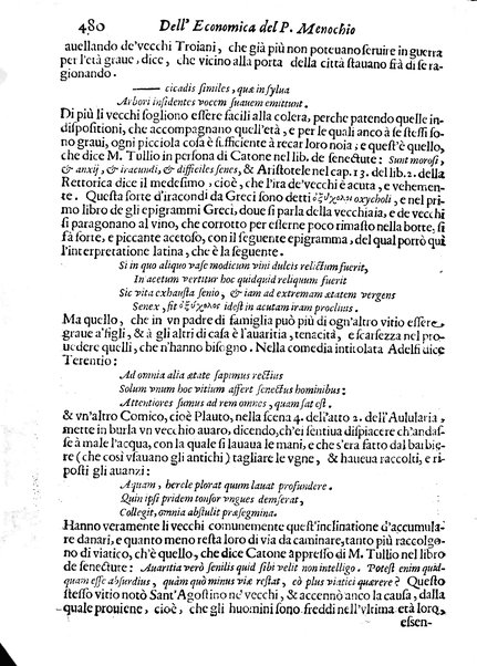 Economica christiana composta dal padre Gio. Stefano Menochio della Compagnia di Giesu', nella quale con le autorita' della Sacra Scrittura, e de' Santi Padri, con le ragioni naturali, historie & ammaestramenti morali de' scrittori profani, s'insegna il modo di ben regolare, e gouernare la propria casa. All'eminentissimo, e reuerendissimo prencipe Francesco Maria Brancaccio