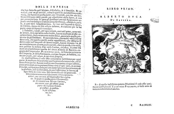 Le imprese illustri con espositioni, et discorsi del s.or Ieronimo Ruscelli. Al serenissimo et sempre felicissimo re catolico, Filippo d'Austria. ... Con la giunta di altre imprese tutto riordinato et corretto da Fran.co Patritio