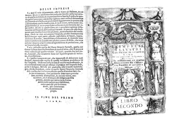 Le imprese illustri con espositioni, et discorsi del s.or Ieronimo Ruscelli. Al serenissimo et sempre felicissimo re catolico, Filippo d'Austria. ... Con la giunta di altre imprese tutto riordinato et corretto da Fran.co Patritio