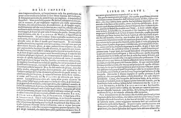 Le imprese illustri con espositioni, et discorsi del s.or Ieronimo Ruscelli. Al serenissimo et sempre felicissimo re catolico, Filippo d'Austria. ... Con la giunta di altre imprese tutto riordinato et corretto da Fran.co Patritio