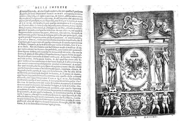 Le imprese illustri con espositioni, et discorsi del s.or Ieronimo Ruscelli. Al serenissimo et sempre felicissimo re catolico, Filippo d'Austria. ... Con la giunta di altre imprese tutto riordinato et corretto da Fran.co Patritio