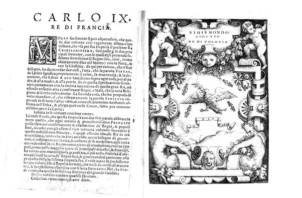 Le imprese illustri con espositioni, et discorsi del s.or Ieronimo Ruscelli. Al serenissimo et sempre felicissimo re catolico, Filippo d'Austria. ... Con la giunta di altre imprese tutto riordinato et corretto da Fran.co Patritio
