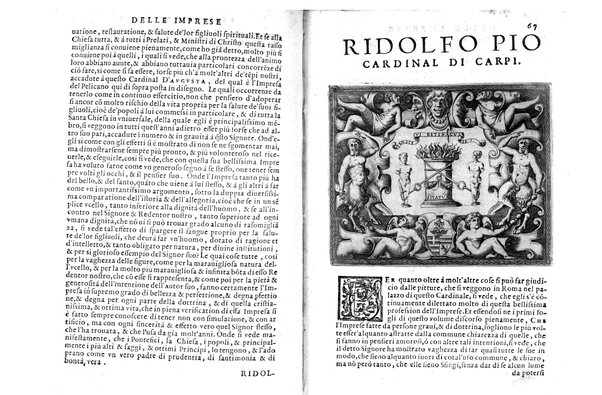 Le imprese illustri con espositioni, et discorsi del s.or Ieronimo Ruscelli. Al serenissimo et sempre felicissimo re catolico, Filippo d'Austria. ... Con la giunta di altre imprese tutto riordinato et corretto da Fran.co Patritio