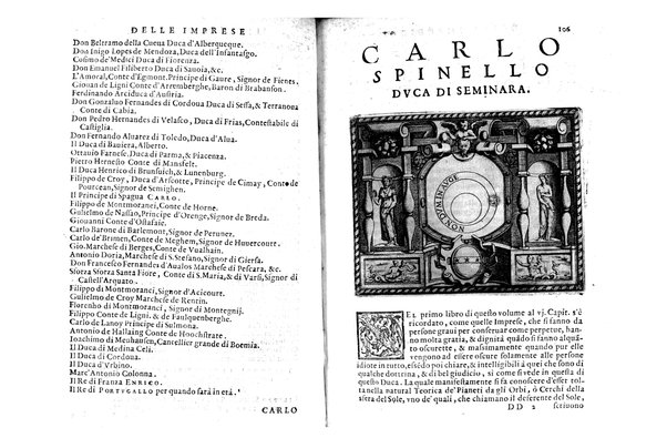 Le imprese illustri con espositioni, et discorsi del s.or Ieronimo Ruscelli. Al serenissimo et sempre felicissimo re catolico, Filippo d'Austria. ... Con la giunta di altre imprese tutto riordinato et corretto da Fran.co Patritio