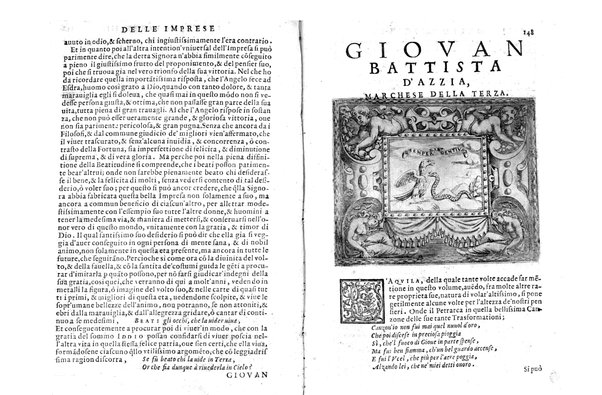 Le imprese illustri con espositioni, et discorsi del s.or Ieronimo Ruscelli. Al serenissimo et sempre felicissimo re catolico, Filippo d'Austria. ... Con la giunta di altre imprese tutto riordinato et corretto da Fran.co Patritio