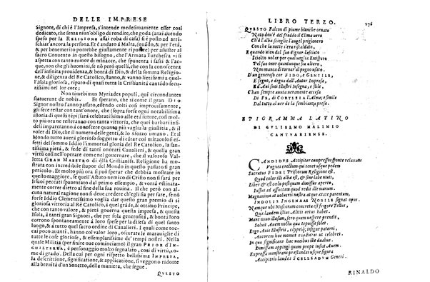 Le imprese illustri con espositioni, et discorsi del s.or Ieronimo Ruscelli. Al serenissimo et sempre felicissimo re catolico, Filippo d'Austria. ... Con la giunta di altre imprese tutto riordinato et corretto da Fran.co Patritio