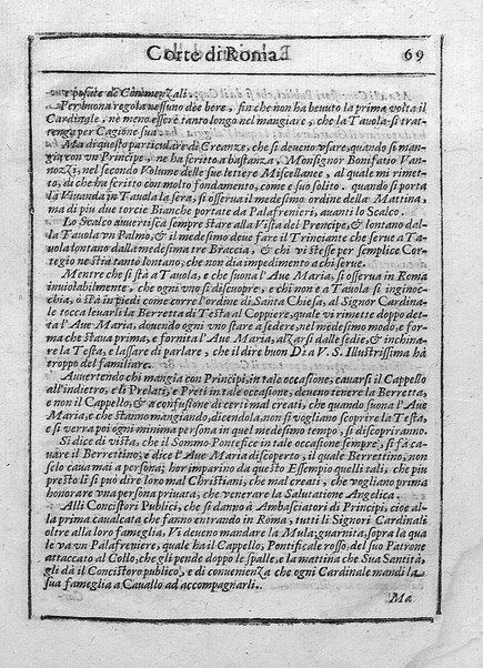 Relatione della corte di Roma, e de' riti da osseruarsi in essa, e de' suoi magistrati, e offitij: con la loro distinta giurisdittione. Dettata, e fatta dal signor caualier Girolamo Lunadoro dell'ordine di Santo Stefano, nobile senese. ... L'anno 1611. di Gennaro. Con ottanta lettere dell'eminentisss \|! sig. cardinale Lanfranco. ...