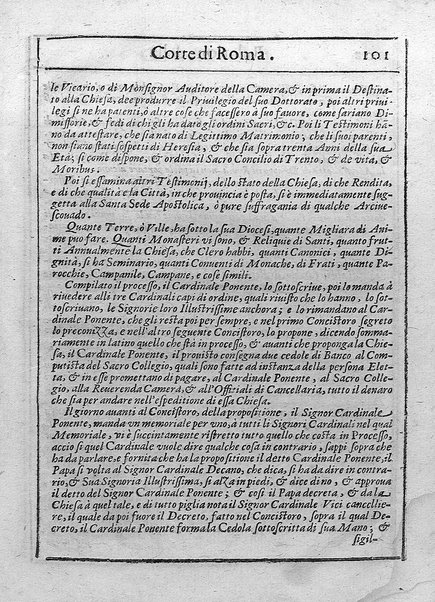 Relatione della corte di Roma, e de' riti da osseruarsi in essa, e de' suoi magistrati, e offitij: con la loro distinta giurisdittione. Dettata, e fatta dal signor caualier Girolamo Lunadoro dell'ordine di Santo Stefano, nobile senese. ... L'anno 1611. di Gennaro. Con ottanta lettere dell'eminentisss \|! sig. cardinale Lanfranco. ...