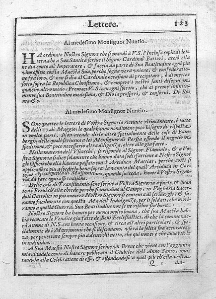 Relatione della corte di Roma, e de' riti da osseruarsi in essa, e de' suoi magistrati, e offitij: con la loro distinta giurisdittione. Dettata, e fatta dal signor caualier Girolamo Lunadoro dell'ordine di Santo Stefano, nobile senese. ... L'anno 1611. di Gennaro. Con ottanta lettere dell'eminentisss \|! sig. cardinale Lanfranco. ...