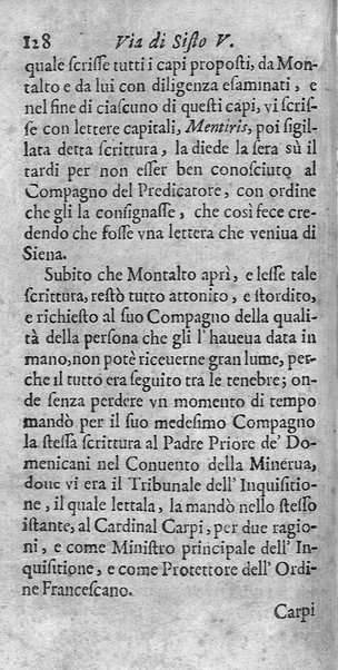 [Vita di Sisto 5. pontefice romano. Scritta dal signor Geltio Rogeri, all'instanza di Gregorio Leti, parte prima [-seconda]] 1