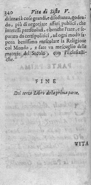 [Vita di Sisto 5. pontefice romano. Scritta dal signor Geltio Rogeri, all'instanza di Gregorio Leti, parte prima [-seconda]] 1