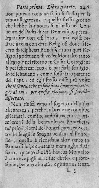 [Vita di Sisto 5. pontefice romano. Scritta dal signor Geltio Rogeri, all'instanza di Gregorio Leti, parte prima [-seconda]] 1
