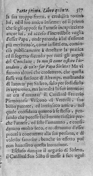 [Vita di Sisto 5. pontefice romano. Scritta dal signor Geltio Rogeri, all'instanza di Gregorio Leti, parte prima [-seconda]] 1