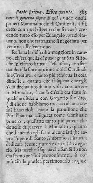 [Vita di Sisto 5. pontefice romano. Scritta dal signor Geltio Rogeri, all'instanza di Gregorio Leti, parte prima [-seconda]] 1