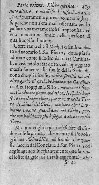 [Vita di Sisto 5. pontefice romano. Scritta dal signor Geltio Rogeri, all'instanza di Gregorio Leti, parte prima [-seconda]] 1