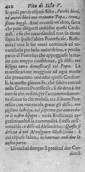 [Vita di Sisto 5. pontefice romano. Scritta dal signor Geltio Rogeri, all'instanza di Gregorio Leti, parte prima [-seconda]] 1